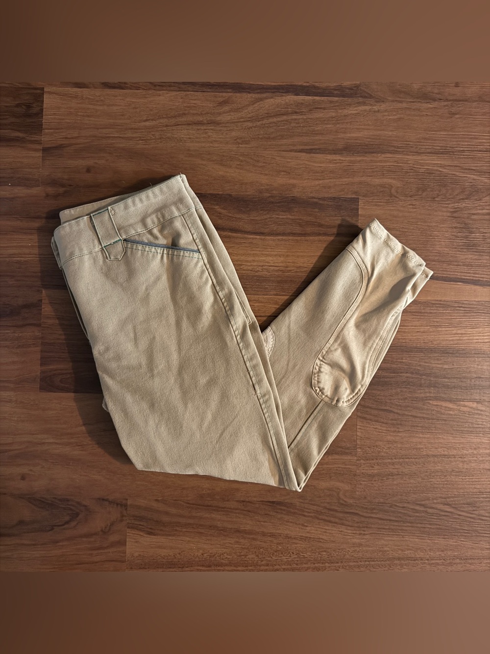 Women’s Size 30R Tan Smartpak Piper Knee Patch Horseback Riding Breeches
